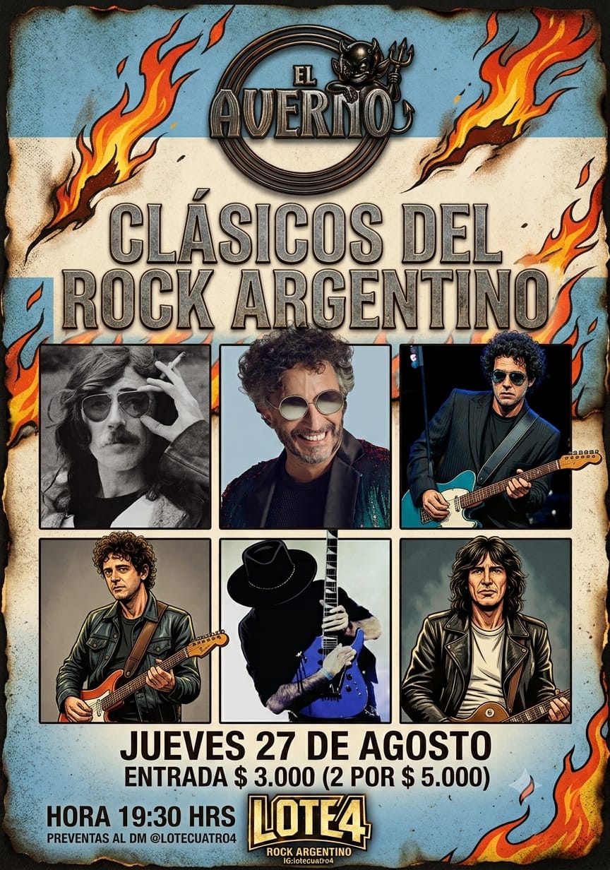 Clásicos del rock argentino en vivo en El Averno, Concepción