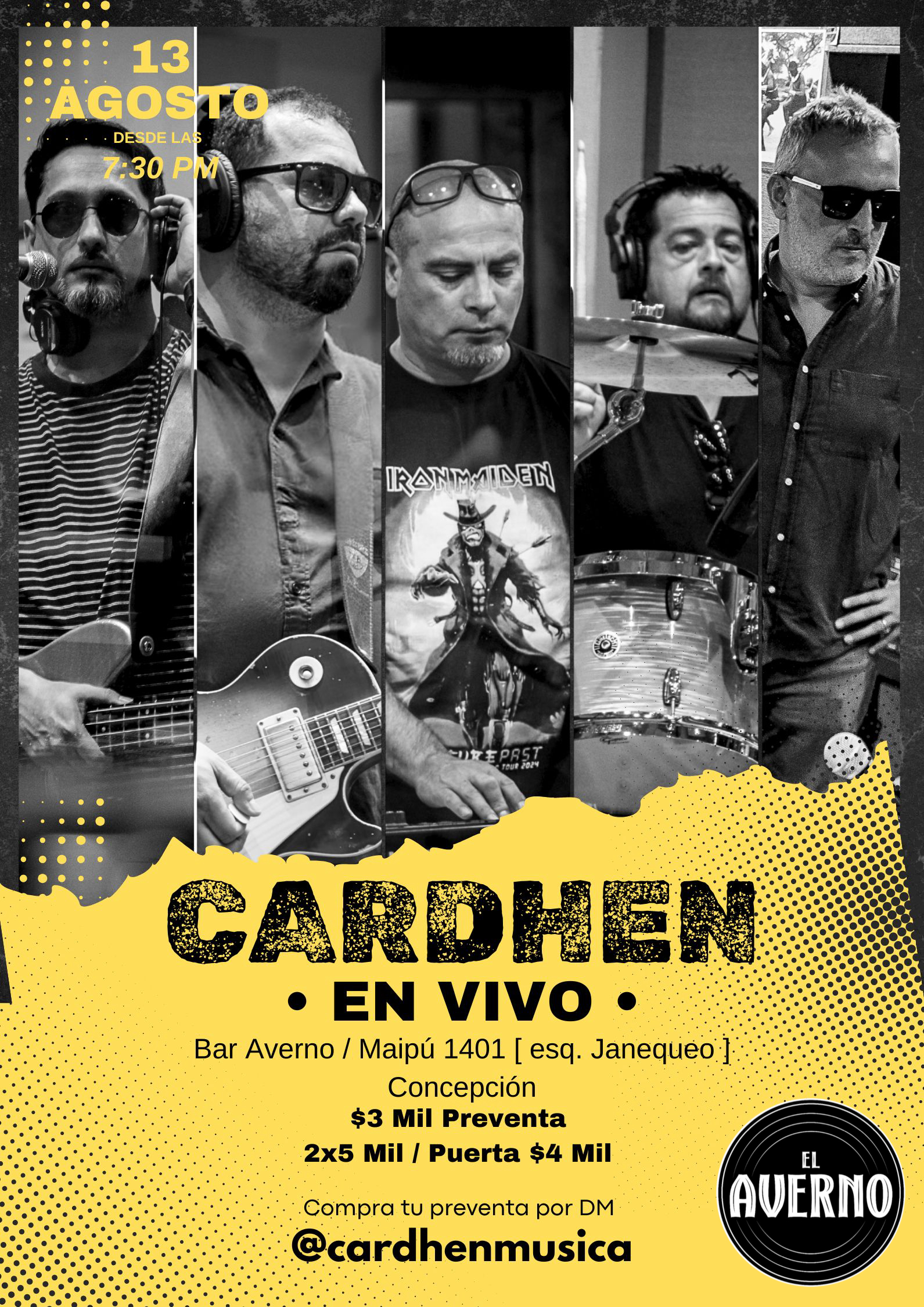 Cardhen en vivo en El Averno, Concepción