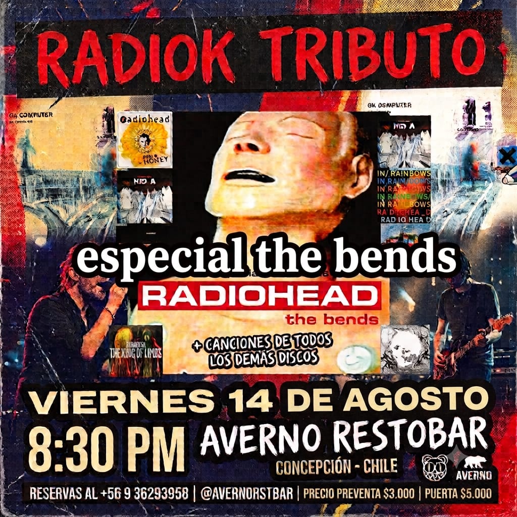 Tributo a Radiohead por RadiOK en El Averno, Concepción