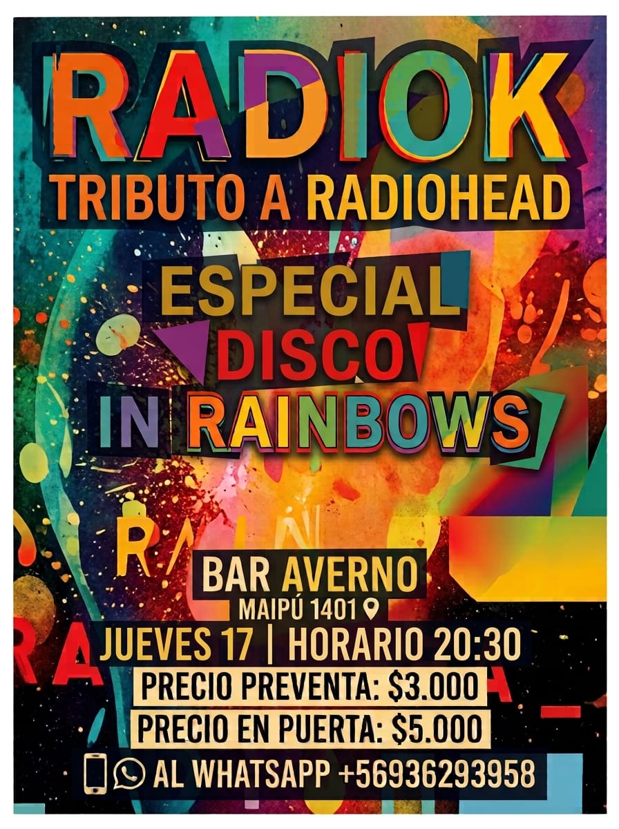 Tributo a Radiohead por RadioK con especial In Rainbows en El Averno