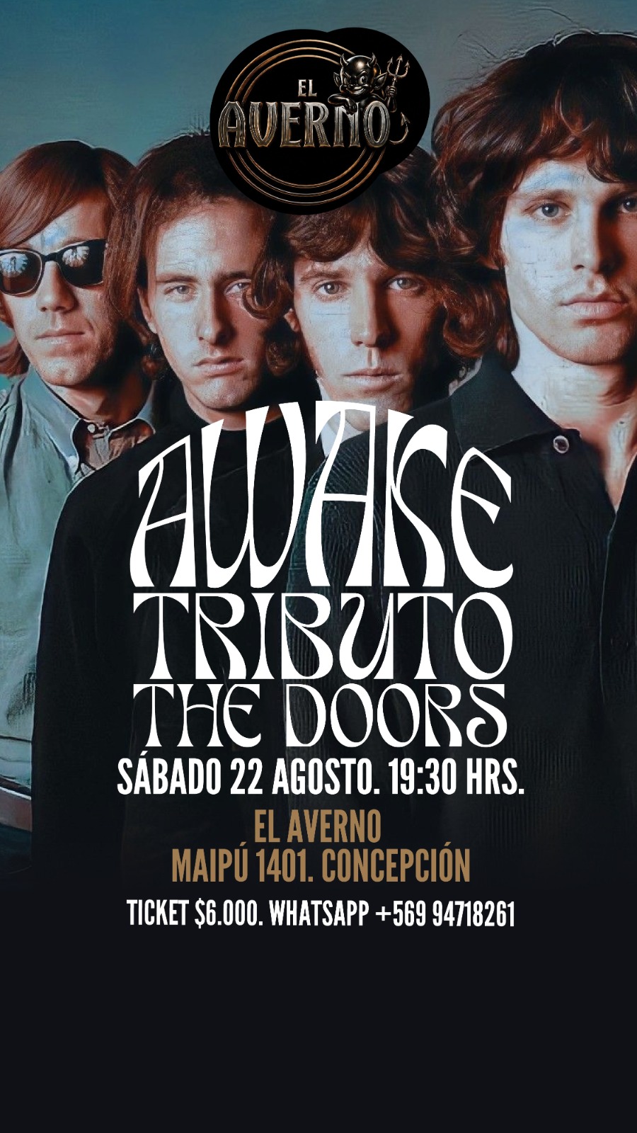 Tributo The Doors por Awake en El Averno, Concepción