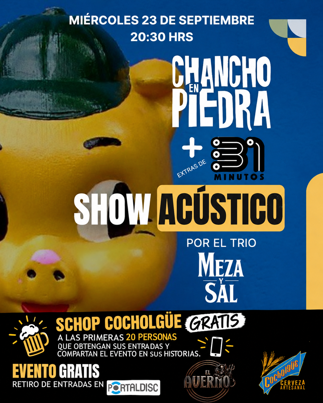Chancho en Piedra en El Averno con Meza y Sal