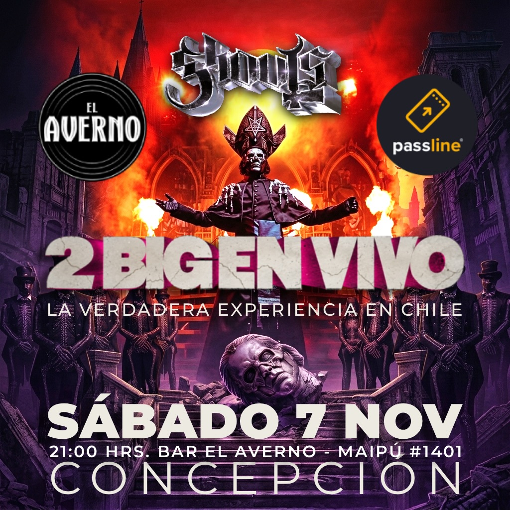 Tributo a Ghost por Ghouls en vivo en El Averno, Concepción