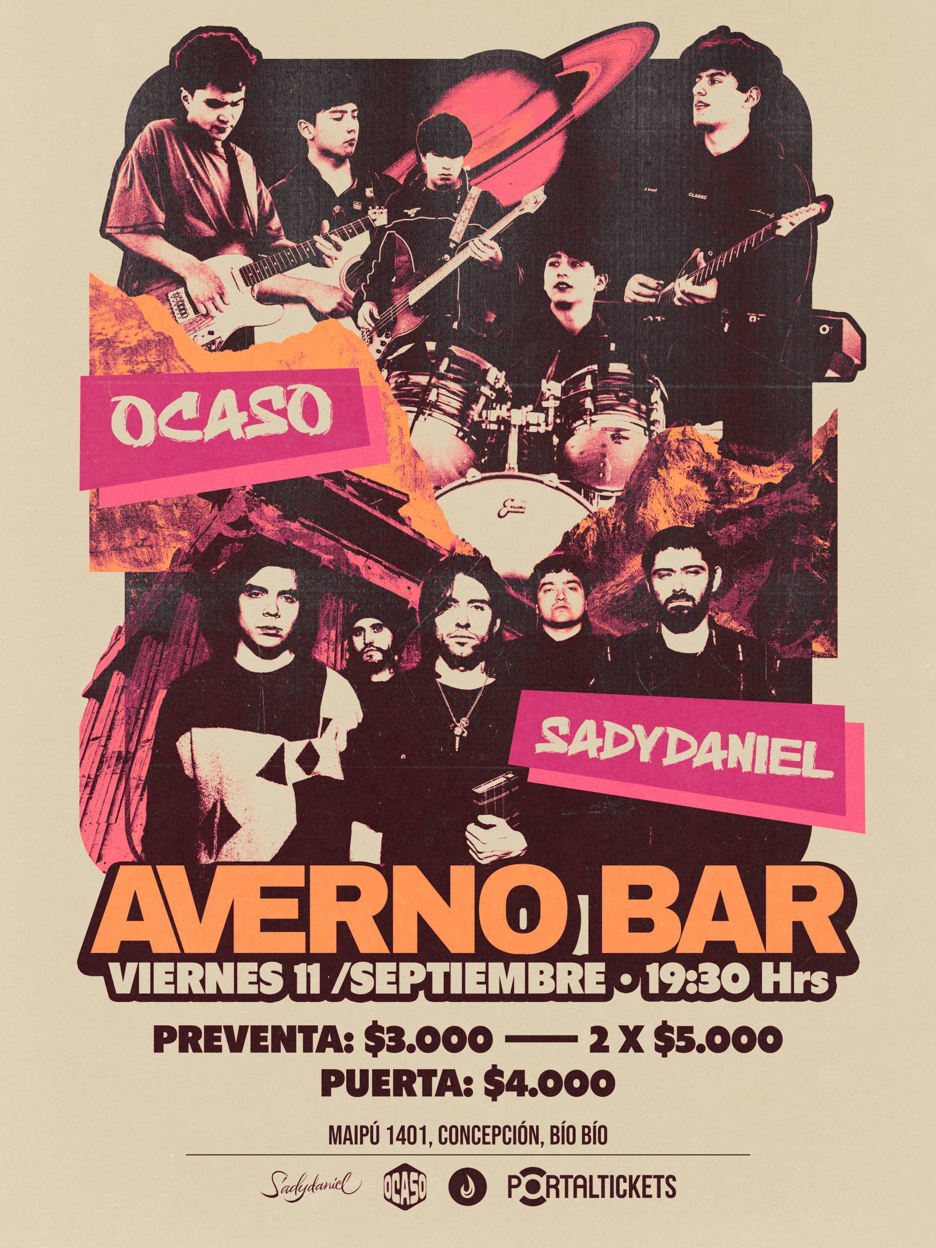 Sadydaniel y Ocaso en vivo en El Averno, Concepción