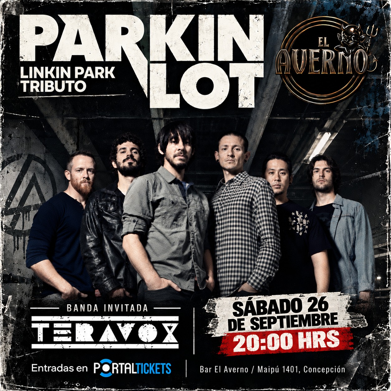 Tributo a Linkin Park con Parkin Lot y TeravoX en El Averno