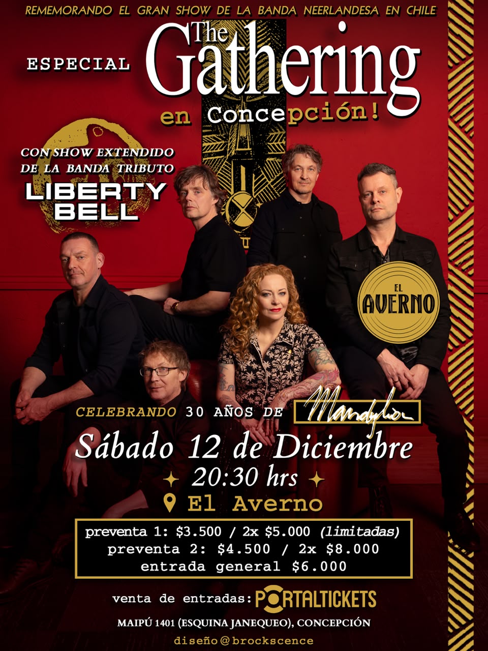 Tributo a The Gathering con Liberty Bell en El Averno, Concepción